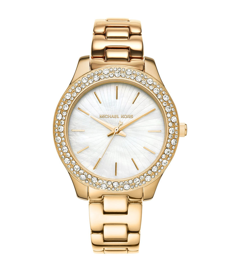 Michael Kors Liliane Gold Stainless Steel Watch-MK4555