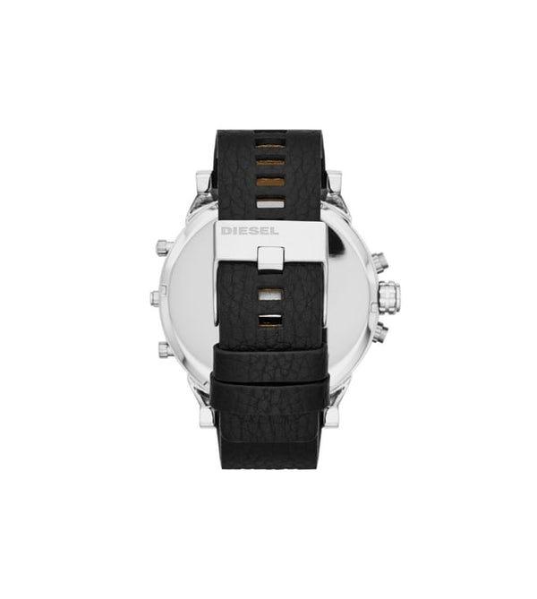 Diesel Mr Daddy 2.0 Black Leather Men Watch-DZ7313