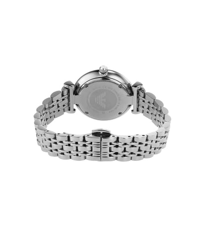 Armani Gianni T-Bar Womens Silver Stainless Steel Watch-AR11445