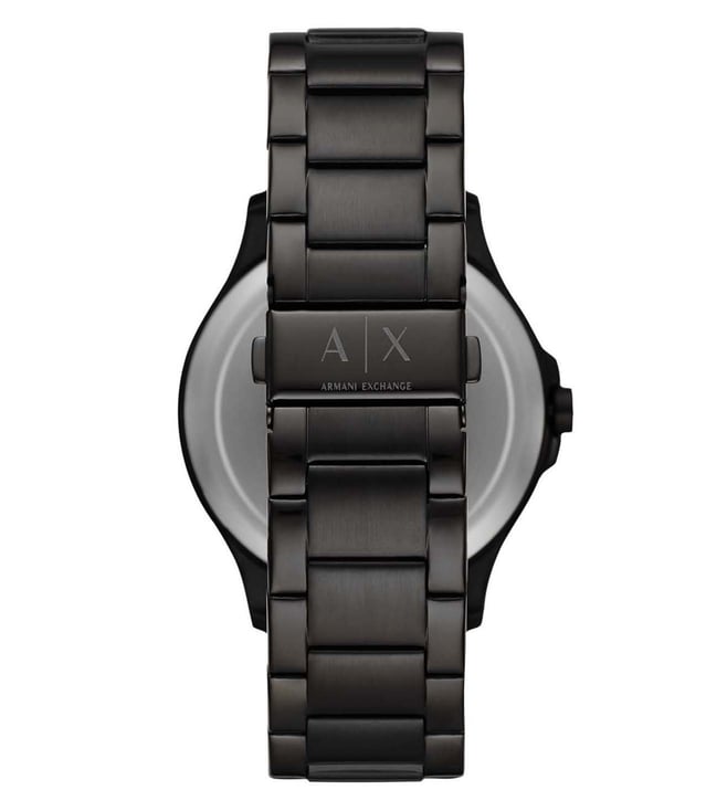 Armani Exchange Mens Black Stainless Steel Watch-AX2444