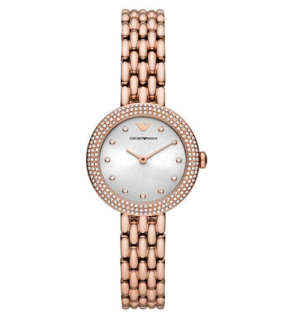 Armani Rosa Womens Rose Gold Stainless Steel Watch-AR11508