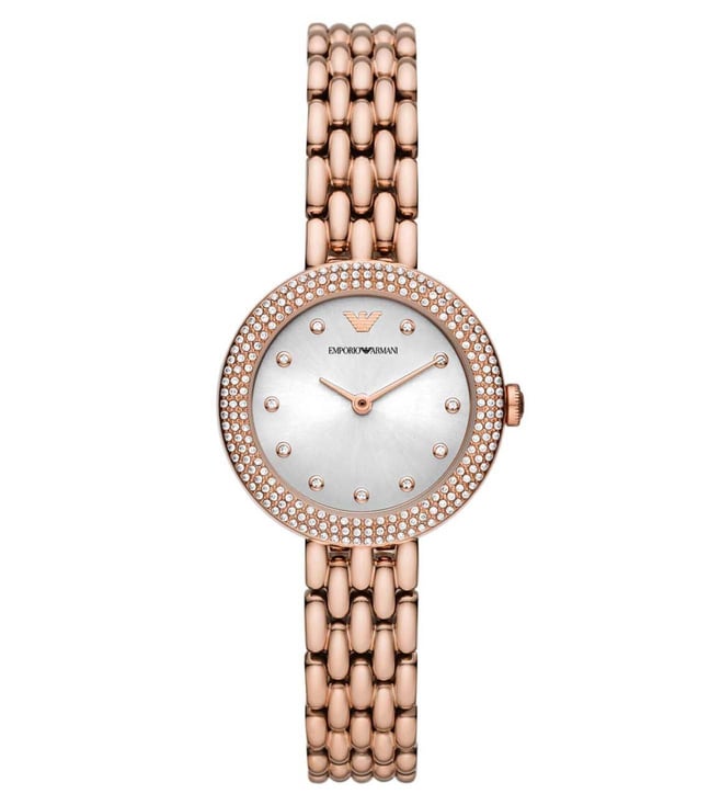 Armani Rosa Womens Rose Gold Stainless Steel Watch-AR11508