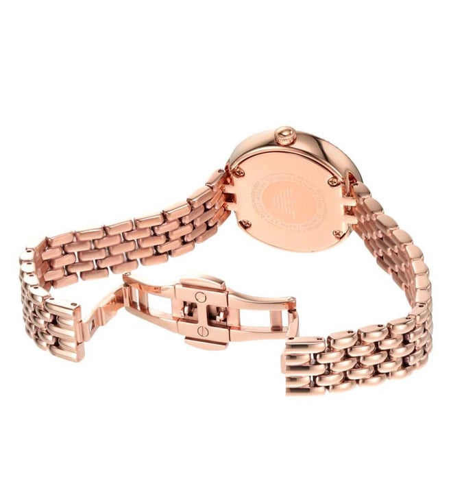 Armani Rosa Womens Rose Gold Stainless Steel Watch-AR11508