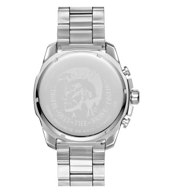 Diesel Mega Chief Mens Silver Stainless Steel Watch - DZ4417
