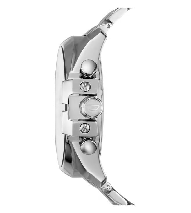 Diesel Mega Chief Mens Silver Stainless Steel Watch - DZ4417