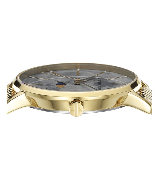 Armani Exchange Women Gold Stainless Steel Watch-AX5586