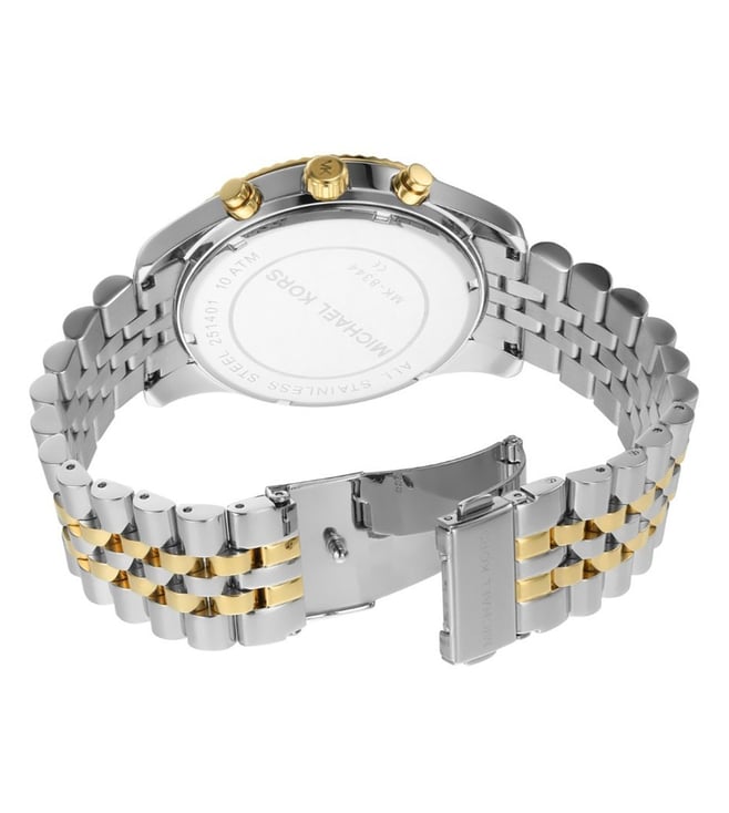 Michael Kors Lexington Mens Silver Stainless Steel Watch - MK8344