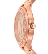 Michael Kors Lennox Womens Rose Gold Stainless Steel Watch - MK7230