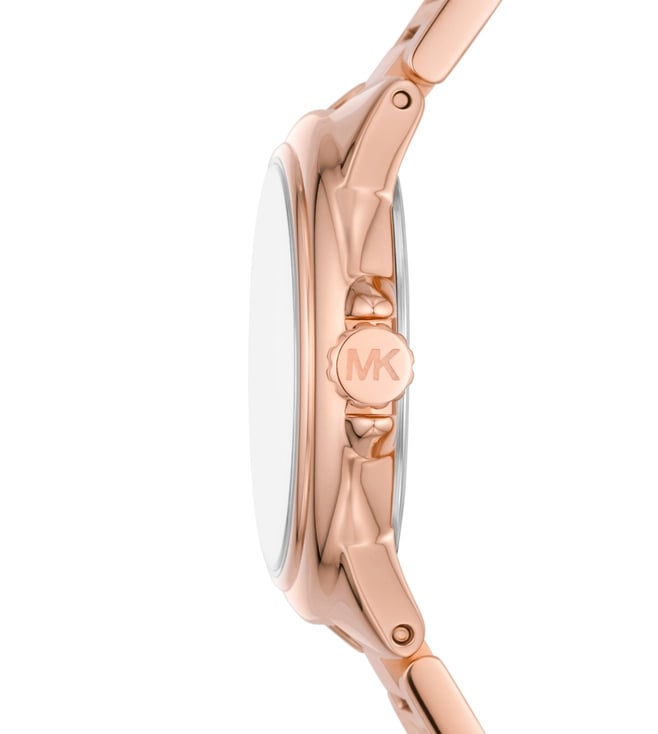 Michael Kors Camille Womens Rose Gold Stainless Steel Watch - MK7256