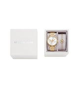 Michael Kors Melissa Womens Gold Stainless Steel Watch-MK1051SET