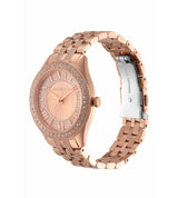 Michael Kors Harlowe Women Rose Gold Stainless Steel Watch-MK4710