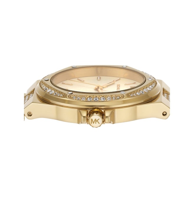 Michael Kors Lennox Women Gold Stainless Steel Watch-MK7361