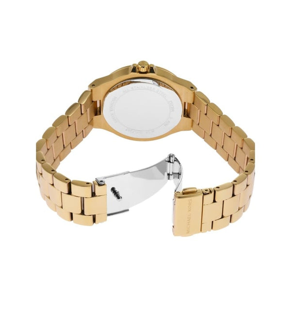 Michael Kors Lennox Women Gold Stainless Steel Watch-MK7361