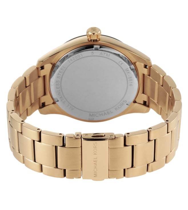 Michael Kors Layton Men Goldstainless Steel Watch-MK8816