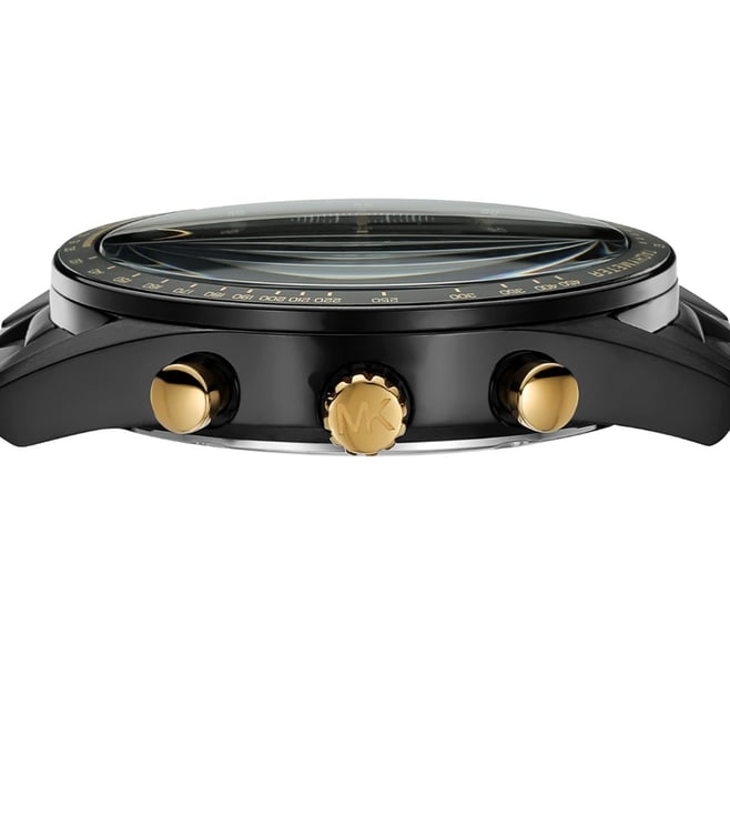 Michael Kors Accelerator Mens Black Stainless steel Watch-MK9113