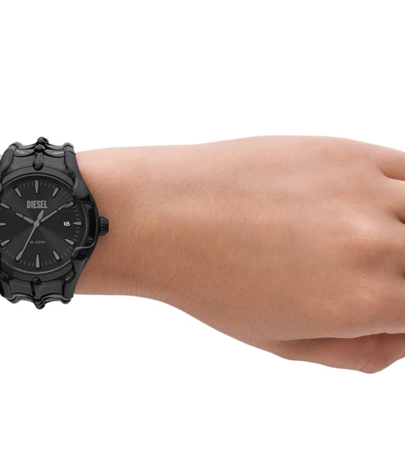 Diesel Vert Mens Black Stainless Steel Watch-DZ2187