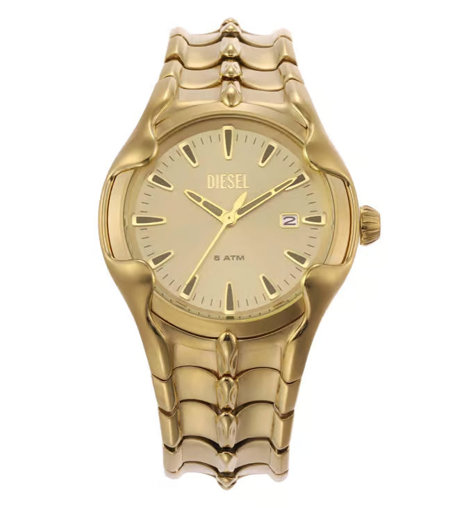 Diesel Vert Mens Gold Stainless Steel Watch-DZ2186