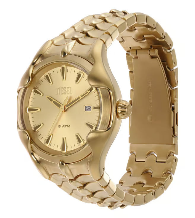 Diesel Vert Mens Gold Stainless Steel Watch-DZ2186