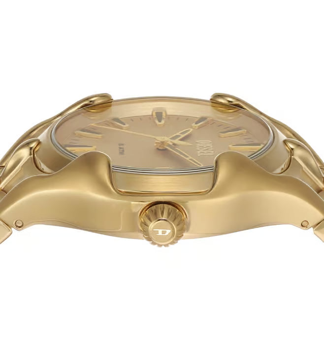 Diesel Vert Mens Gold Stainless Steel Watch-DZ2186