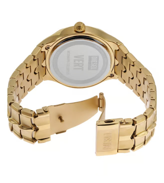 Diesel Vert Mens Gold Stainless Steel Watch-DZ2186