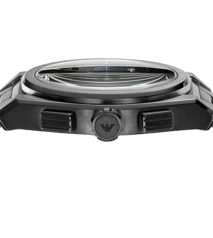 Armani Federico Mens Black Stainless steel Watch-AR11561