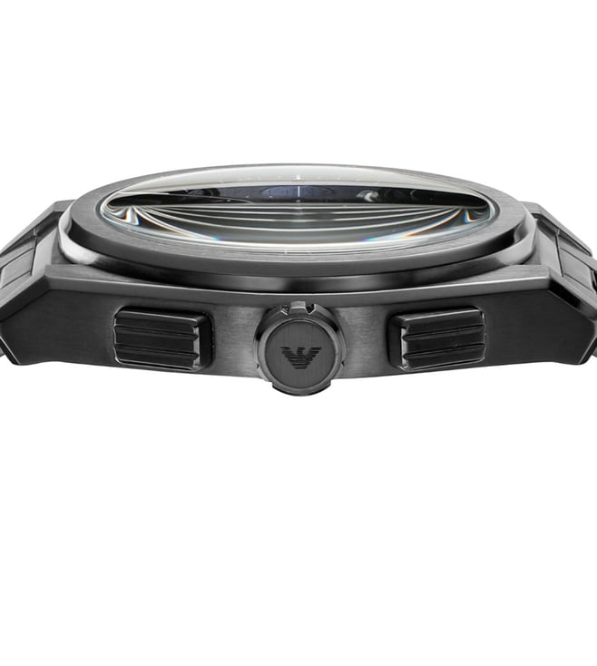 Armani Federico Mens Black Stainless steel Watch-AR11561