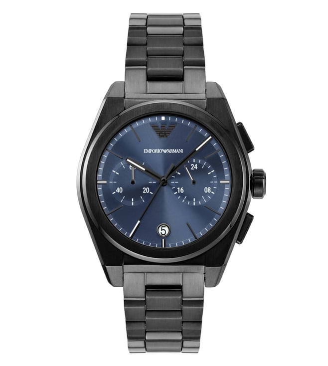 Armani Federico Mens Black Stainless steel Watch-AR11561