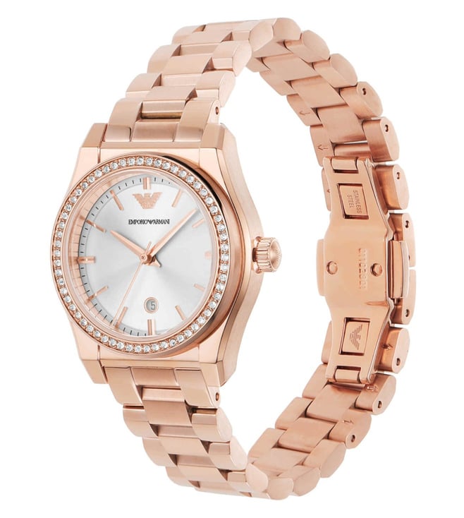 Armani Federica Womens Gold Stainless steel Watch-AR11558