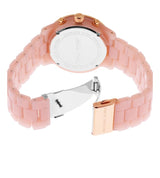 Michael Kors Runway Womens Pink Rubber Watch-MK7424