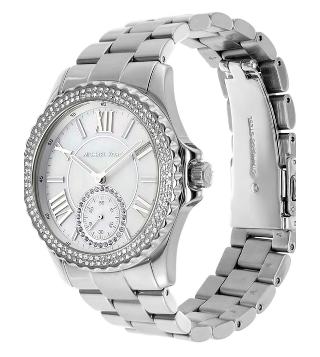 Michael Kors Everest Womens Silver Stainless steel Watch-MK7403