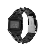 Diesel Croco Digi Mens Black Stainless Steel Watch-DZ2156