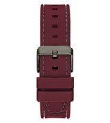 Guess Henniker Mens Red Rubber Strap Watch-GW0571G4