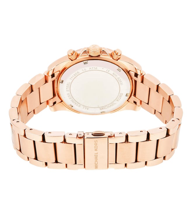 Michael Kors Women's Blair Rose Gold Round Stainless Steel Watch - MK5263