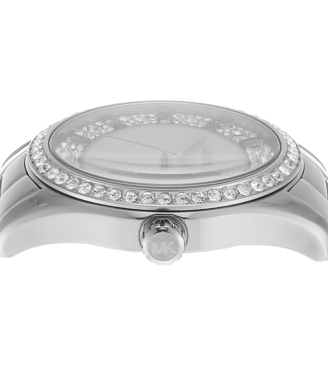 Michael Kors Lexington Womens Silver Stainless Steel Watch-MK7445