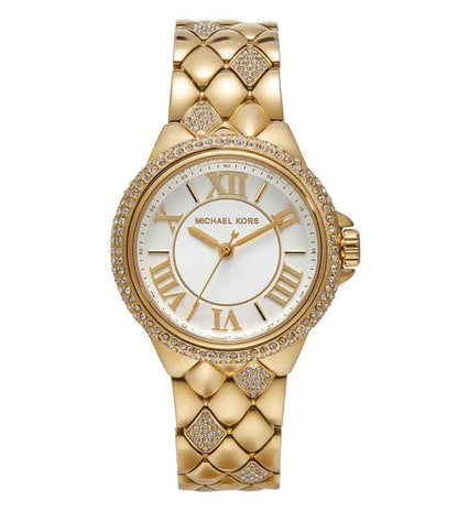 Michael Kors Camille Womens Gold Stainless Steel Watch-MK4801