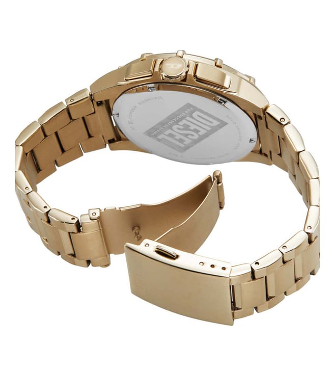 Diesel Framed Gold Stainless steel Mens Watch-DZ4659