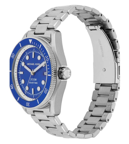 Michael Kors Maritime Mens Silver Stainless Steel Watch-MK9160