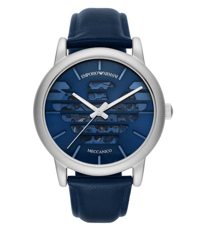Armani Luigi Mens Blue Leather Watch-AR60030