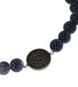 Diesel Men's Black Agate Beaded Bracelet - DX1434040