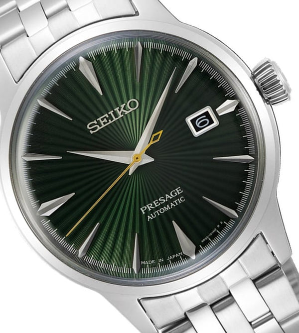 Seiko Presage Mens Silver Stainless steel Watch-SRPE15J1