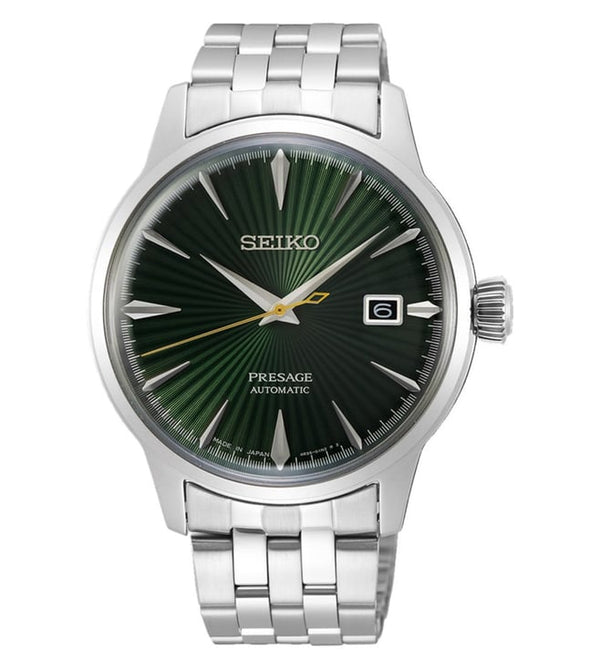 Seiko Presage Mens Silver Stainless steel Watch-SRPE15J1