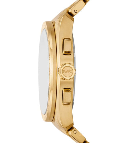 Michael Kors Accelerator 2.0 Mens Gold Stainless Steel Strap Watch-MK9177