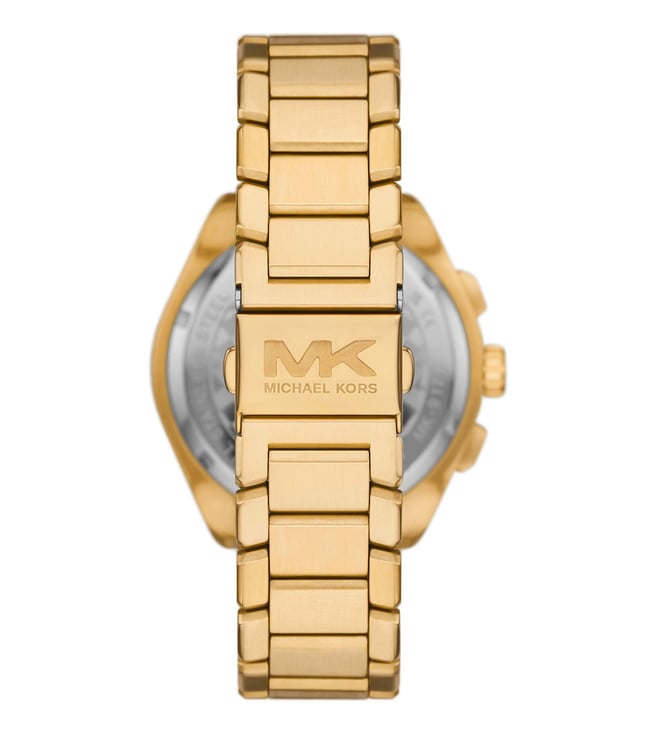 Michael Kors Accelerator 2.0 Mens Gold Stainless Steel Strap Watch-MK9177