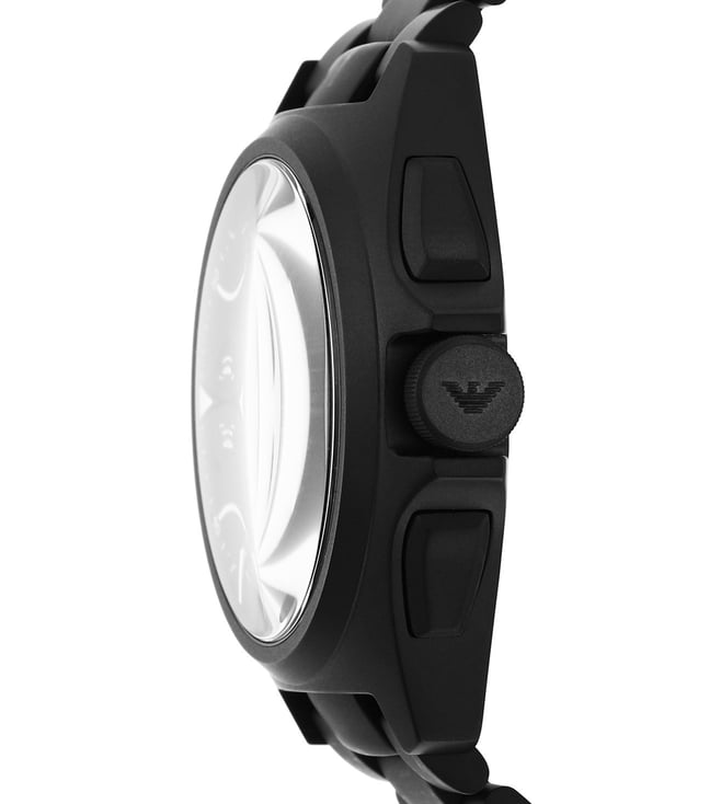Armani Mens Black Stainless Steel Watch - AR11412