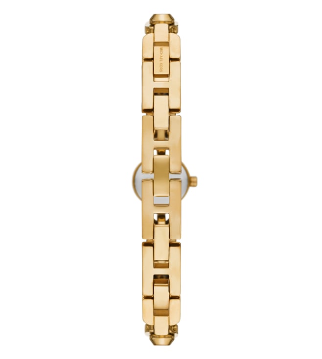 Michael Kors Mk Astor Link Womens Gold Stainless Steel Strap Watch-MK4871