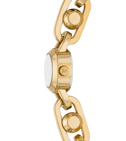 Michael Kors Mk Astor Link Womens Gold Stainless Steel Strap Watch-MK4871