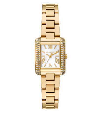 Michael Kors Emery Womens Gold Stainless Steel Strap Watch-MK4867