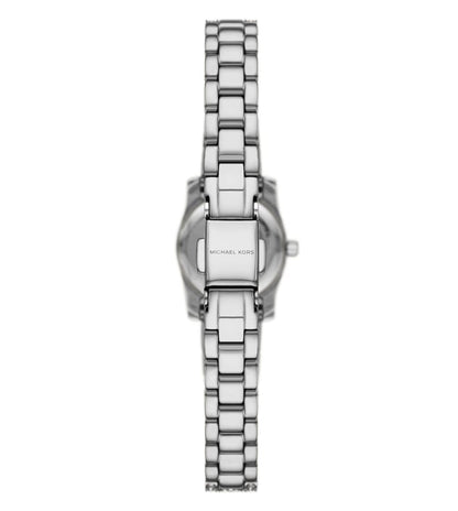 Michael Kors Lexington Womens Silver Stainless Steel Strap Watch-MK4864