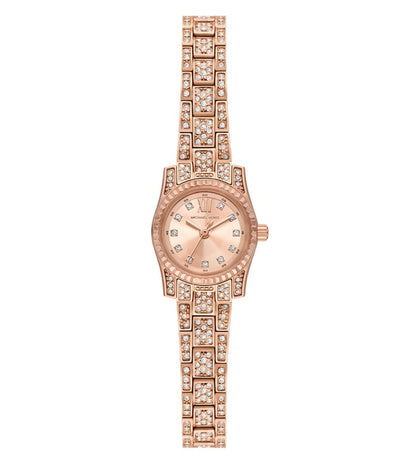 Michael Kors Lexington Womens Rose Gold Stainless Steel Strap Watch-MK4863