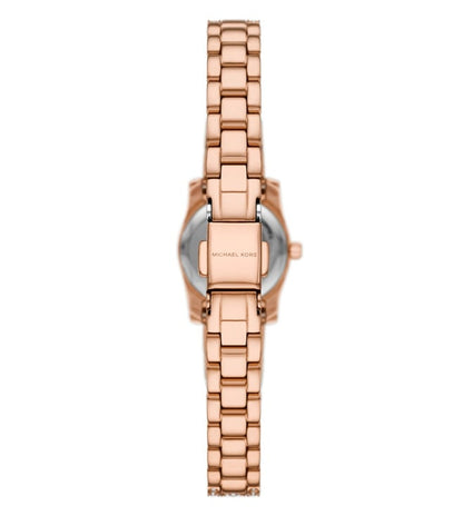 Michael Kors Lexington Womens Rose Gold Stainless Steel Strap Watch-MK4863